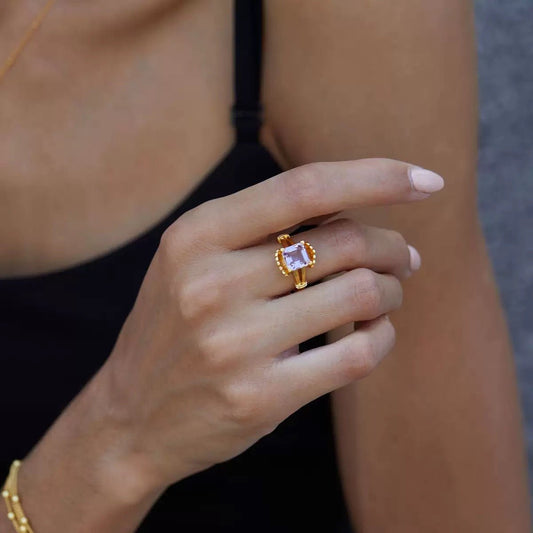 Lilac Crown Ring