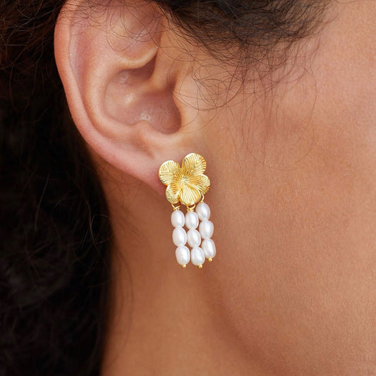 Pearl Cascade Earrings