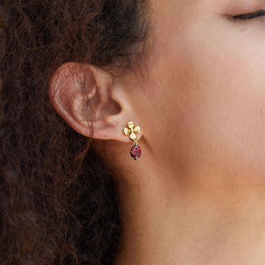 Rouge Fleur Earrings