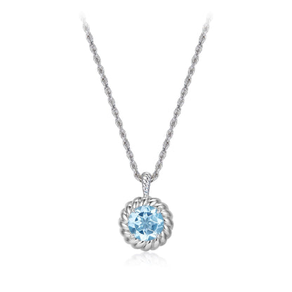 Bleu Tressé Necklace