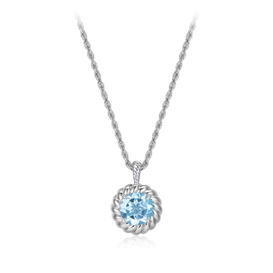 Bleu Tressé Necklace
