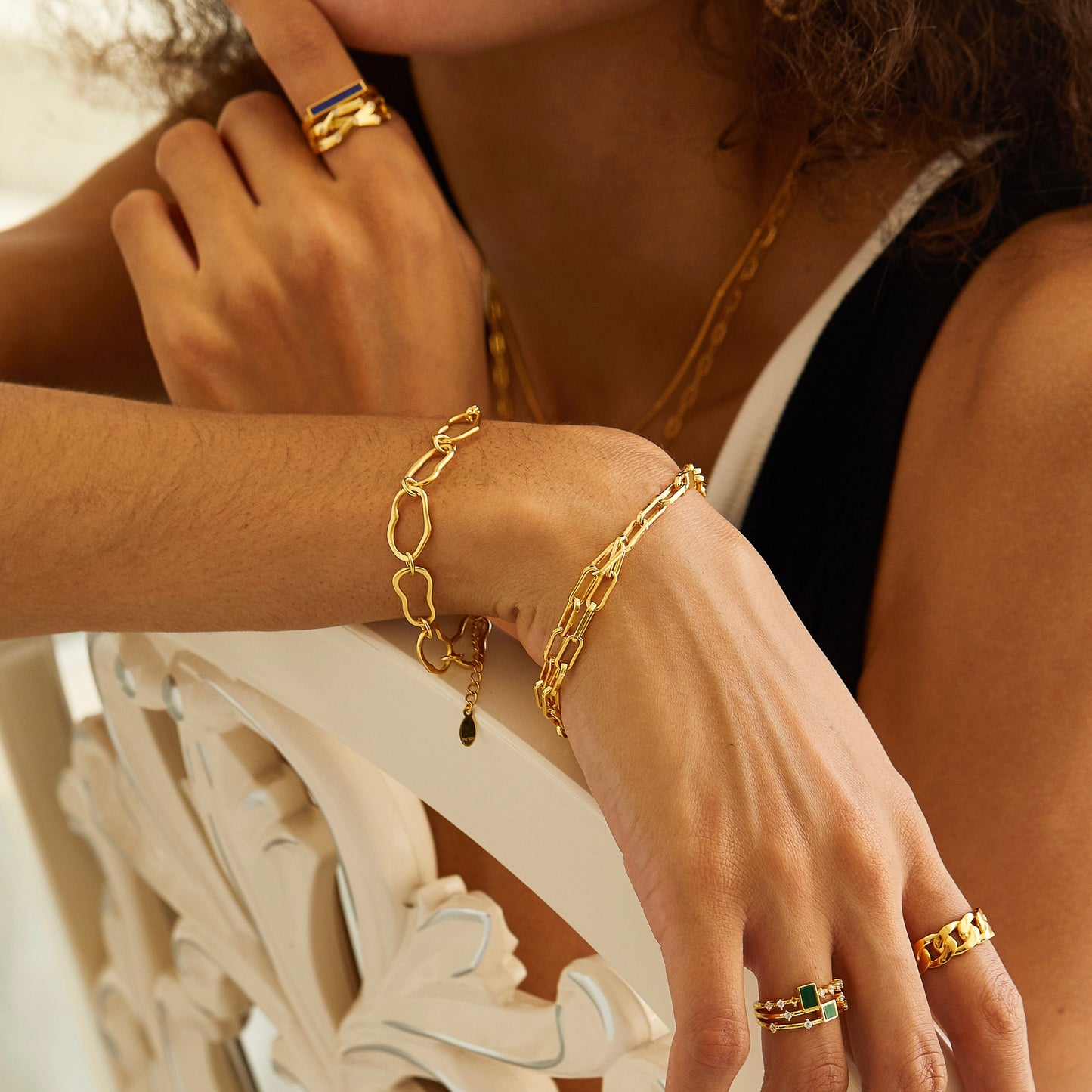 Auréole Double Paperclip Bracelet