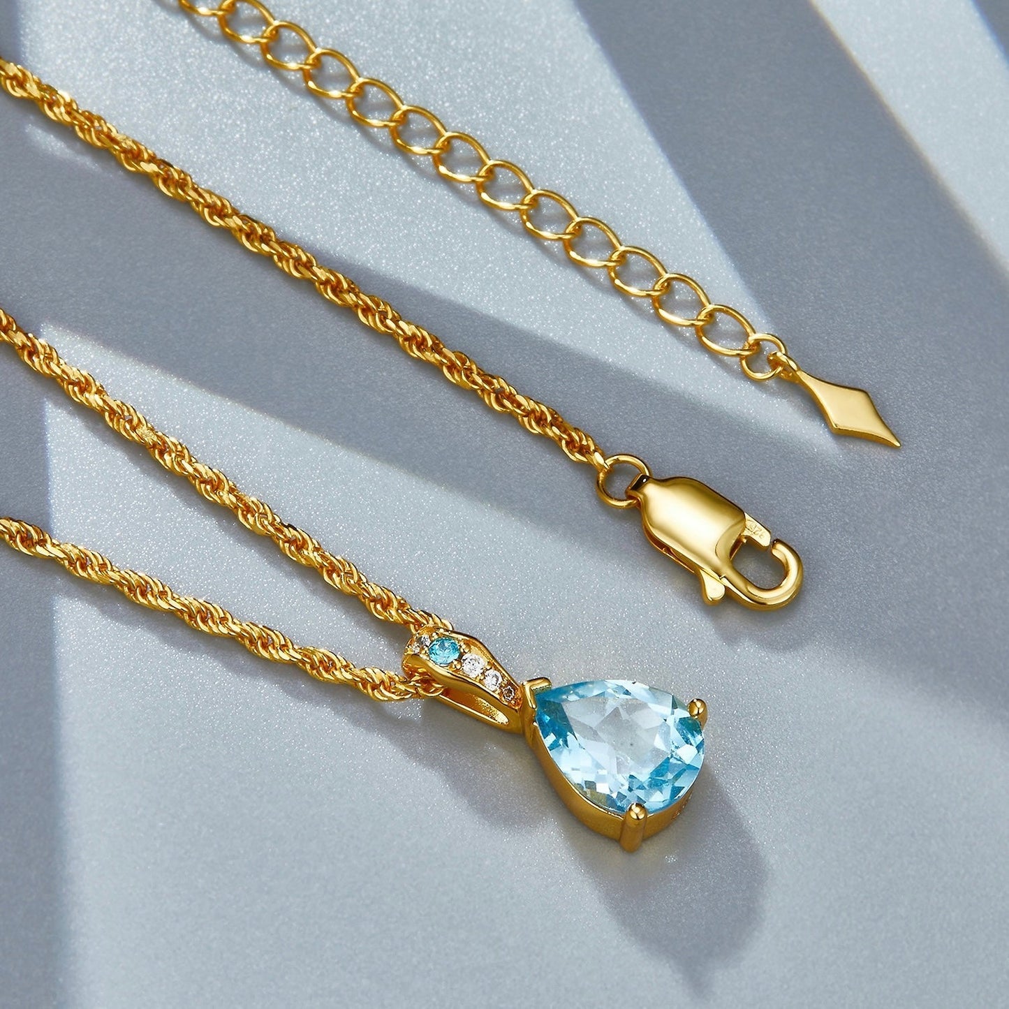 Azure Teardrop Necklace