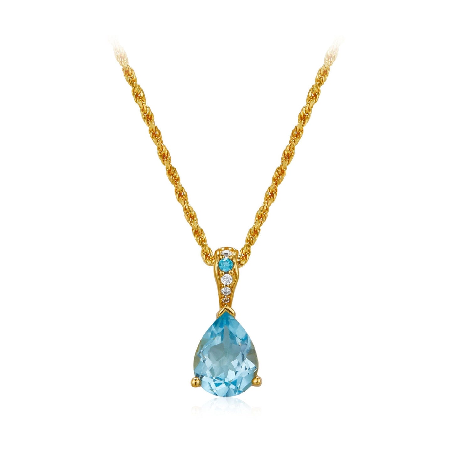 Azure Teardrop Necklace