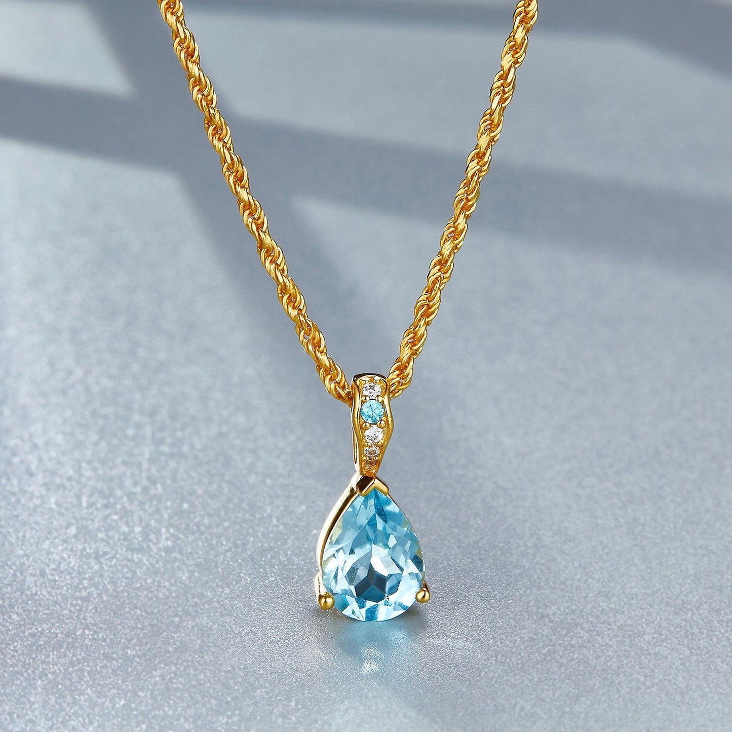 Azure Teardrop Necklace