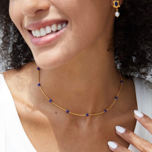 Bare Luxe – Blue Orbit Necklace