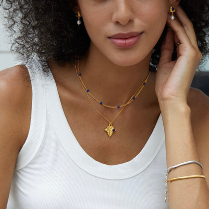 Bare Luxe – Blue Orbit Necklace