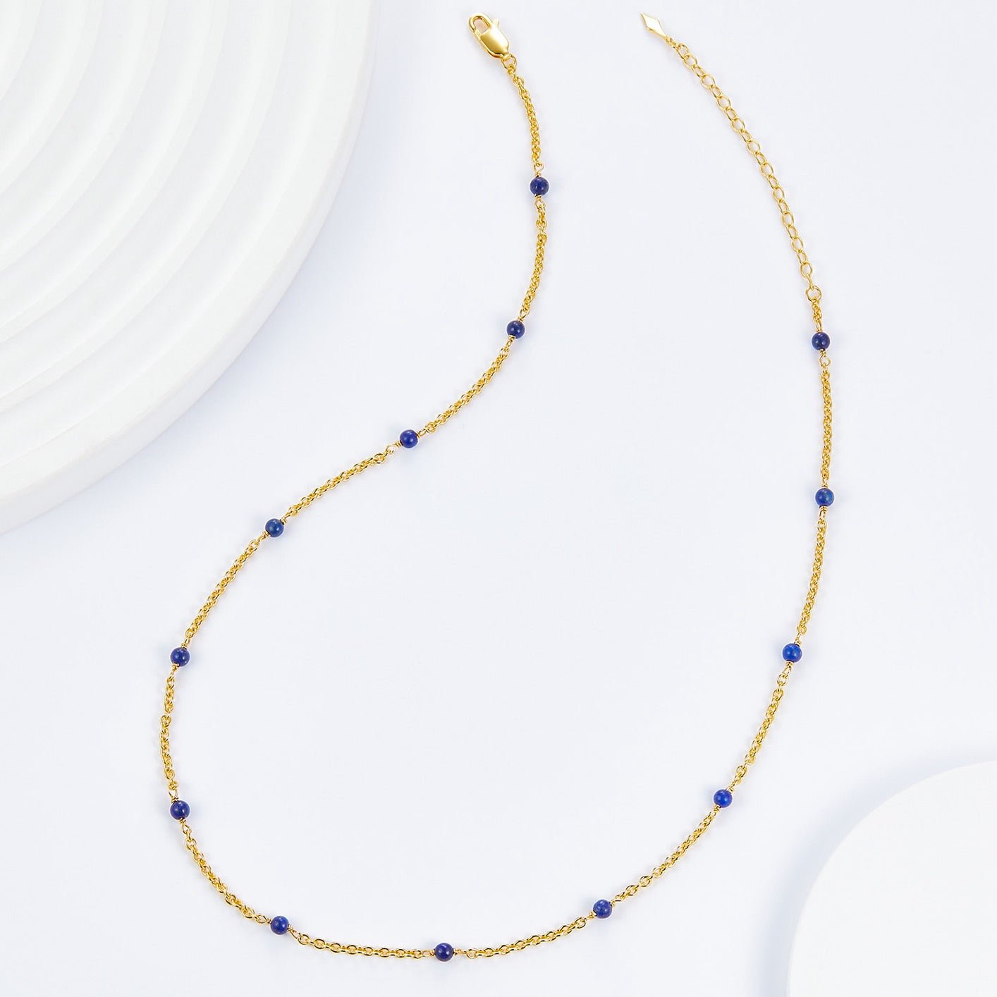 Bare Luxe – Blue Orbit Necklace