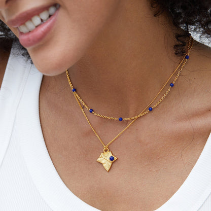 Bare Luxe – Blue Orbit Necklace
