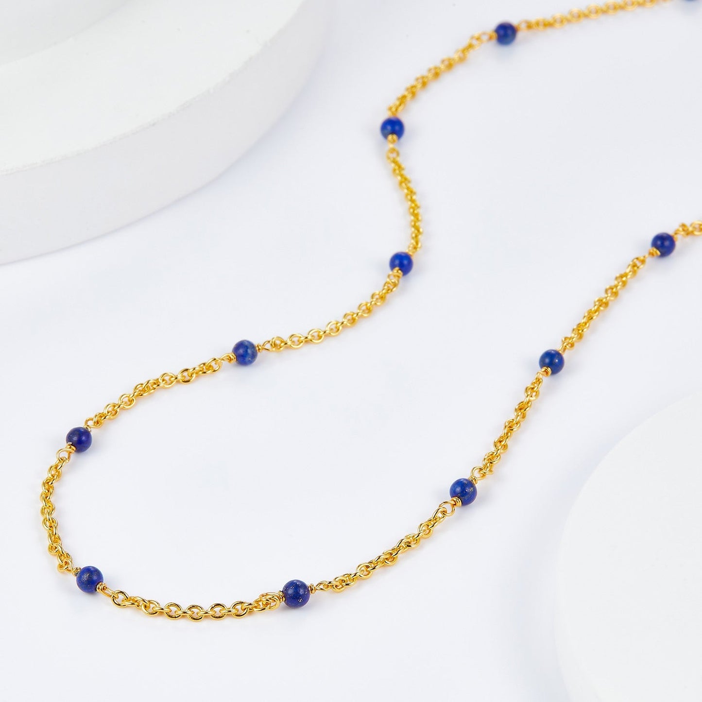 Bare Luxe – Blue Orbit Necklace
