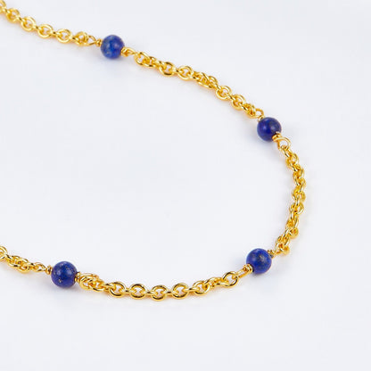 Bare Luxe – Blue Orbit Necklace