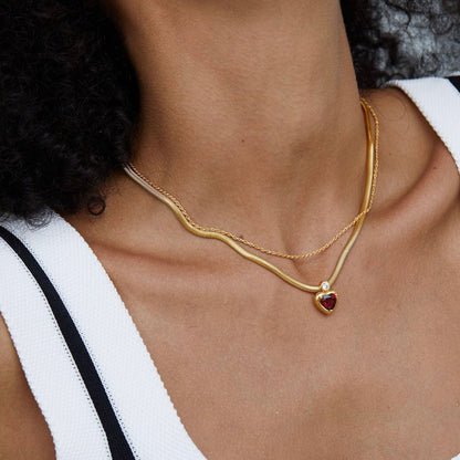 Bare Luxe – Herringbone Necklace
