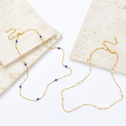 Bare Luxe - Lapis Path Necklace