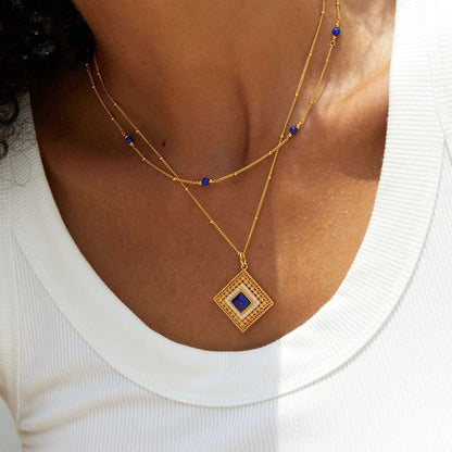 Bare Luxe - Lapis Path Necklace