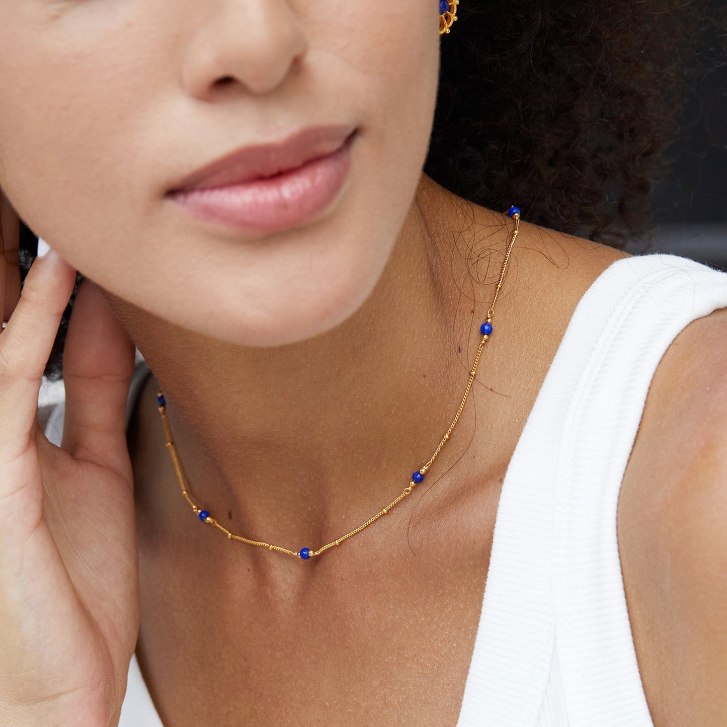 Bare Luxe - Lapis Path Necklace