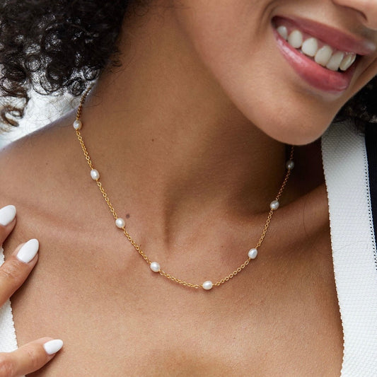 Bare Luxe – Orbit Pearl Necklace