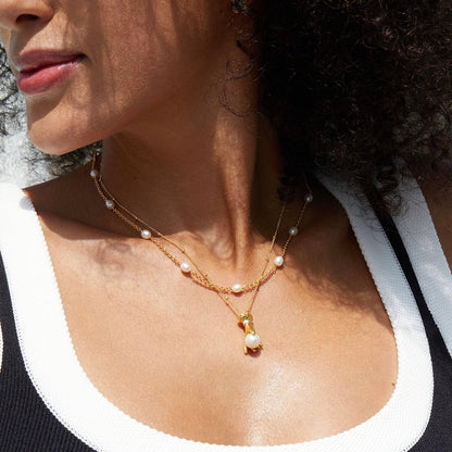 Bare Luxe – Orbit Pearl Necklace