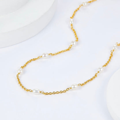 Bare Luxe – Orbit Pearl Necklace