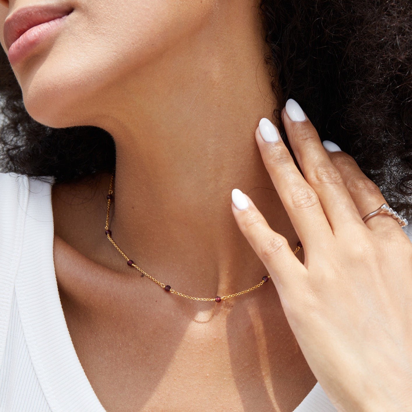 Bare Luxe – Red Orbit Necklace