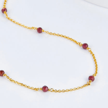 Bare Luxe – Red Orbit Necklace