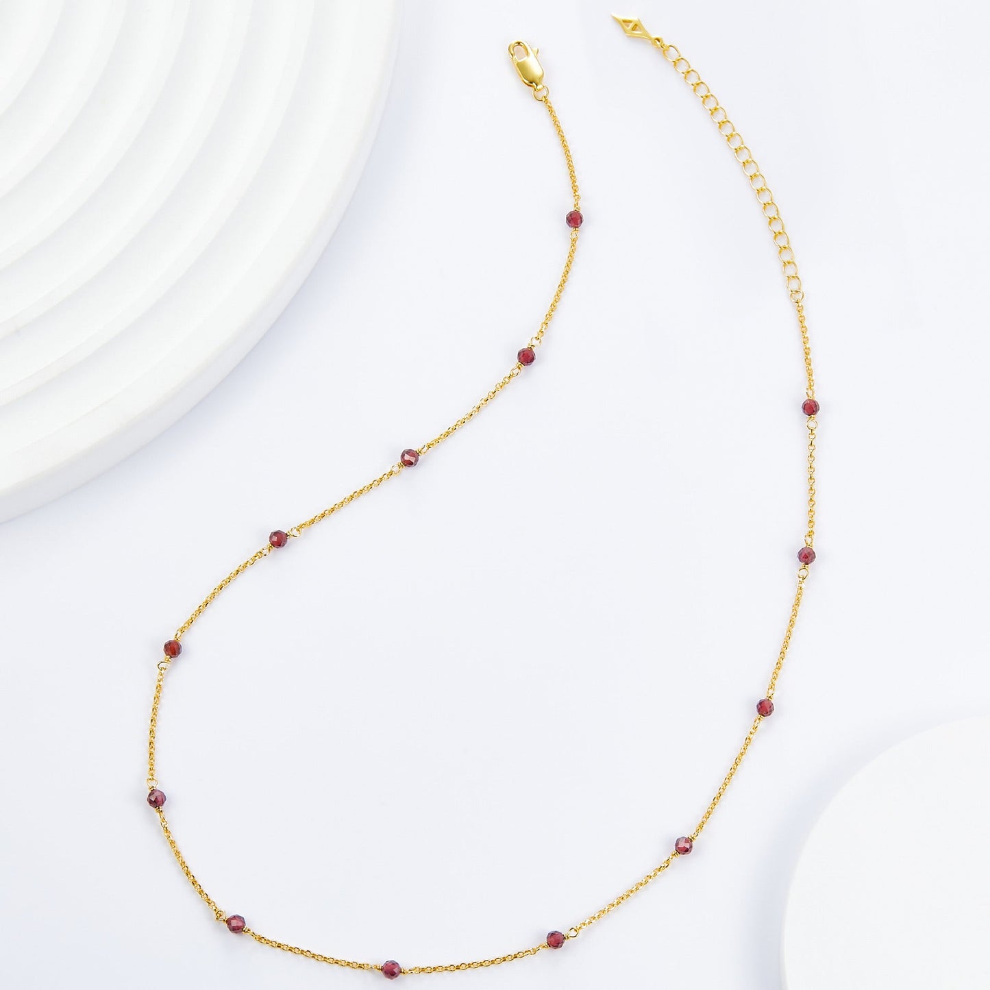 Bare Luxe – Red Orbit Necklace