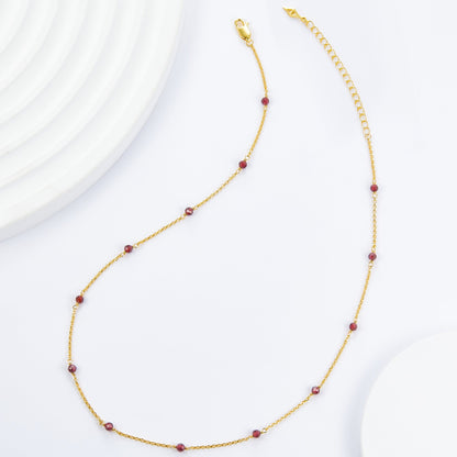Bare Luxe – Red Orbit Necklace
