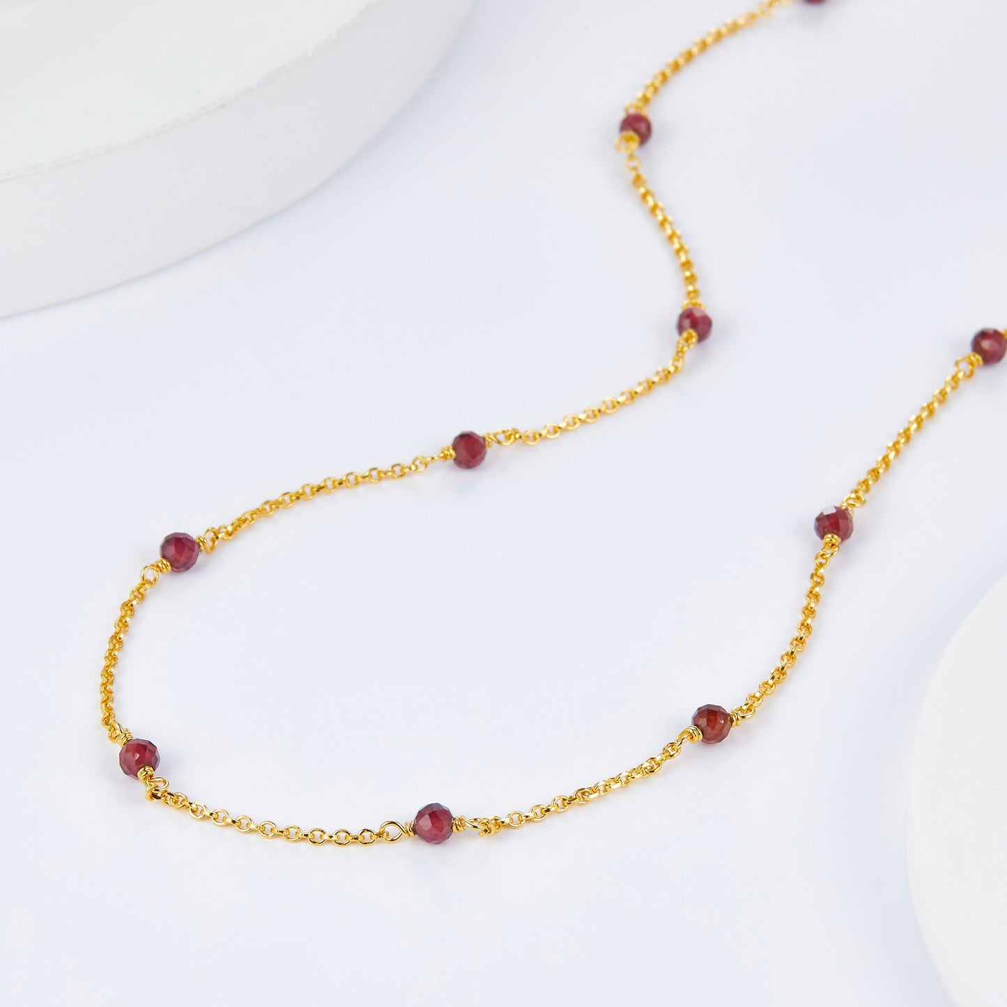 Bare Luxe – Red Orbit Necklace