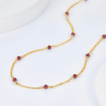 Bare Luxe – Red Orbit Necklace