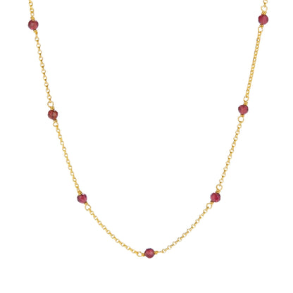 Bare Luxe – Red Orbit Necklace