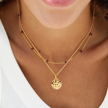 Bare Luxe – Red Orbit Necklace