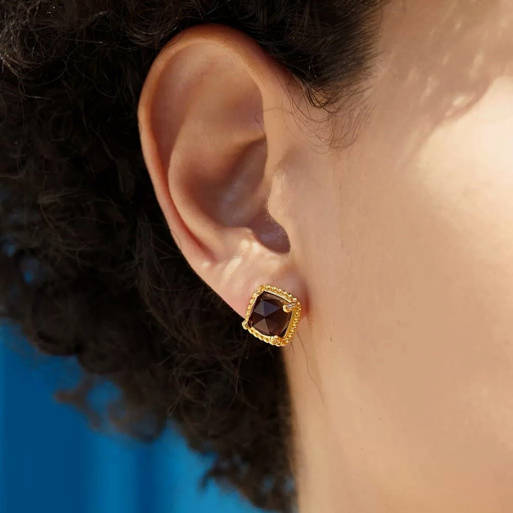 Cocoa Luxe Studs