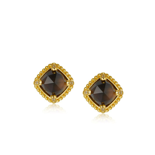 Cocoa Luxe Studs