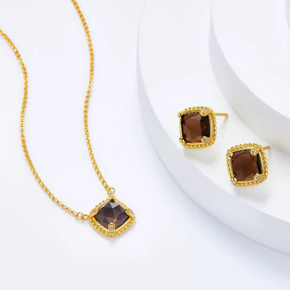 Cocoa Luxe Studs