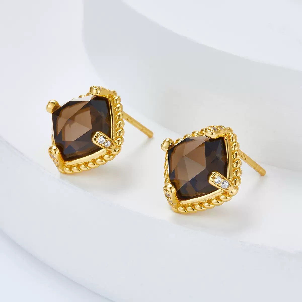 Cocoa Luxe Studs