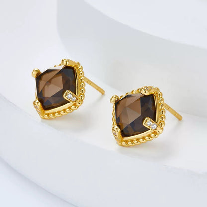 Cocoa Luxe Studs