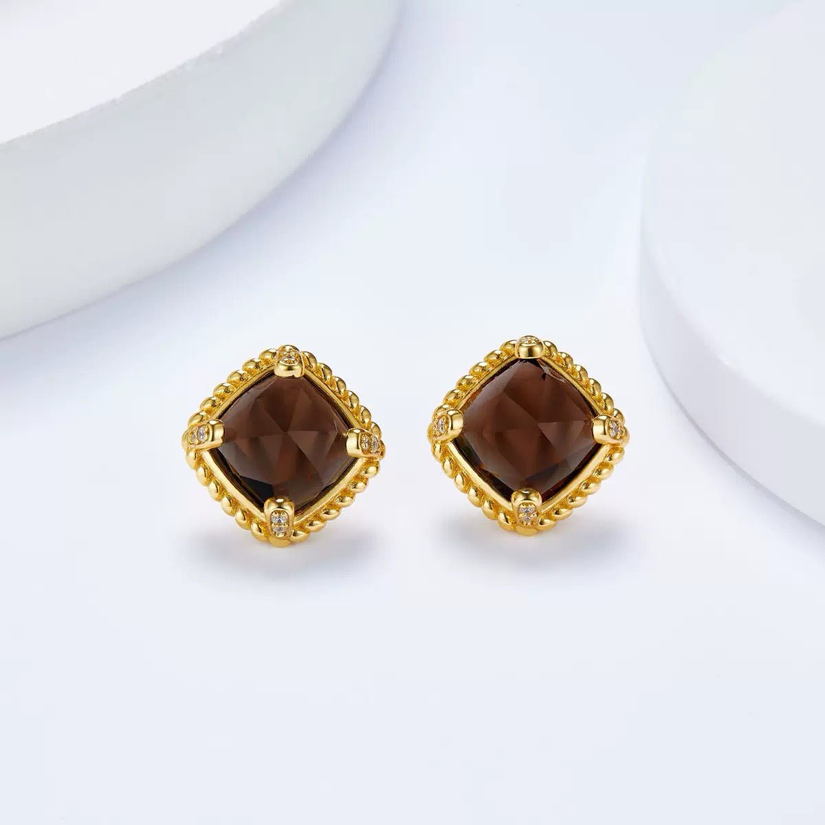 Cocoa Luxe Studs