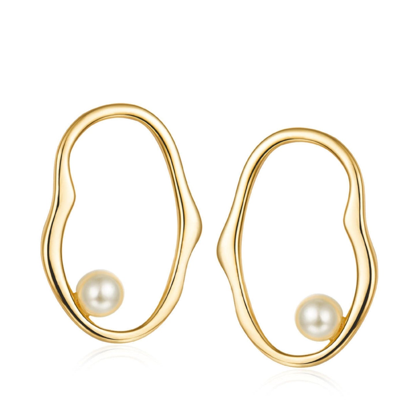 Contour d’Or Pearl Earrings