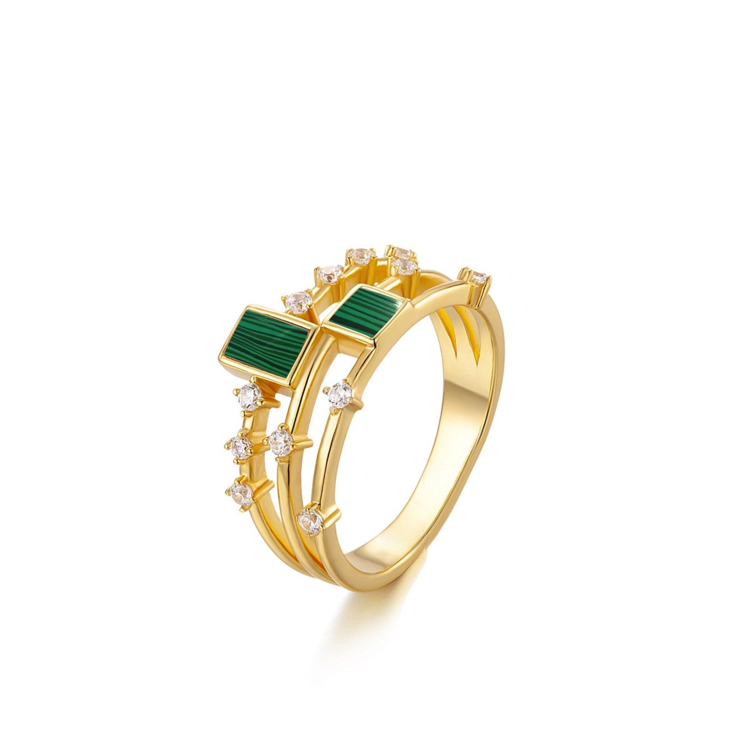Cubic Duet Ring