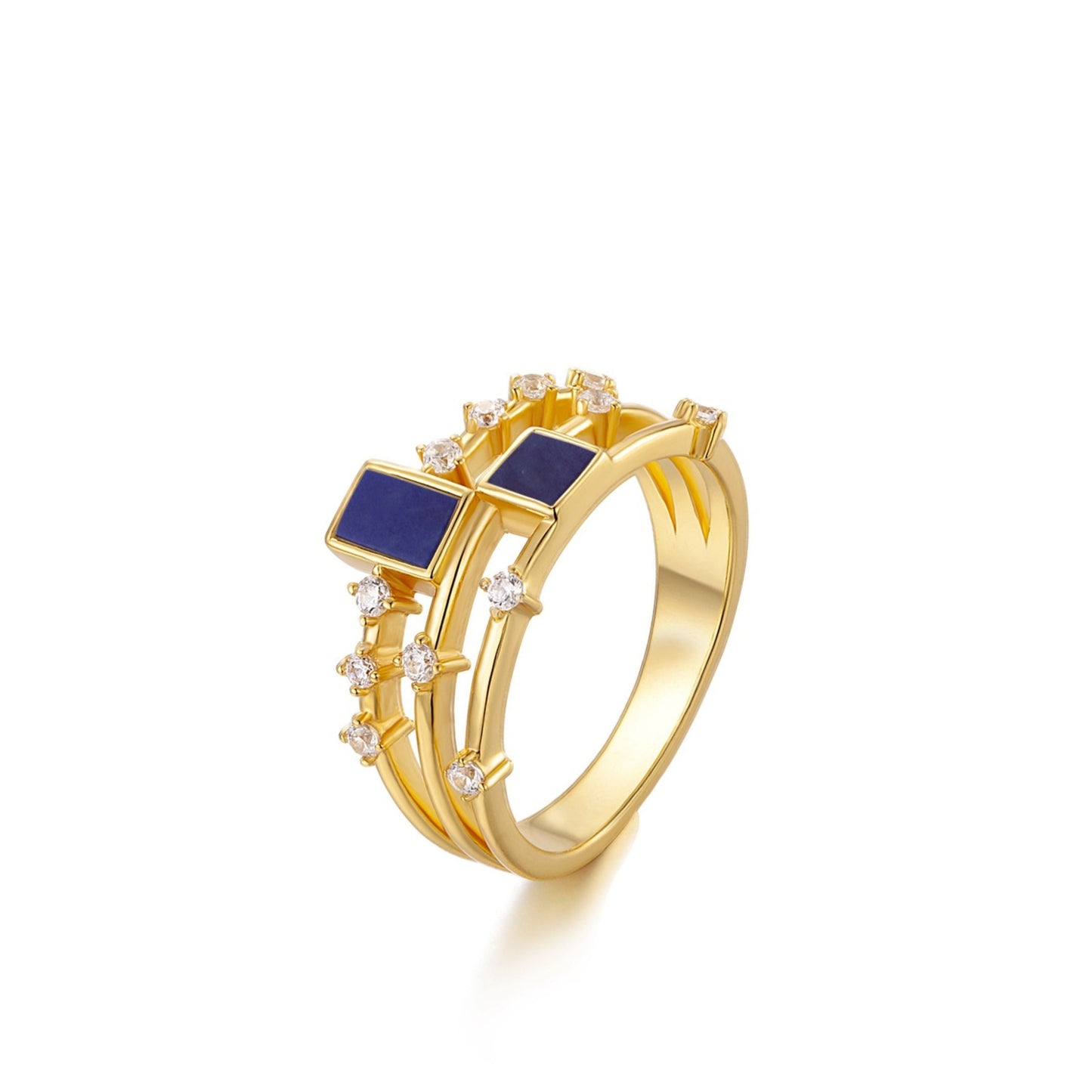 Cubic Duet Ring