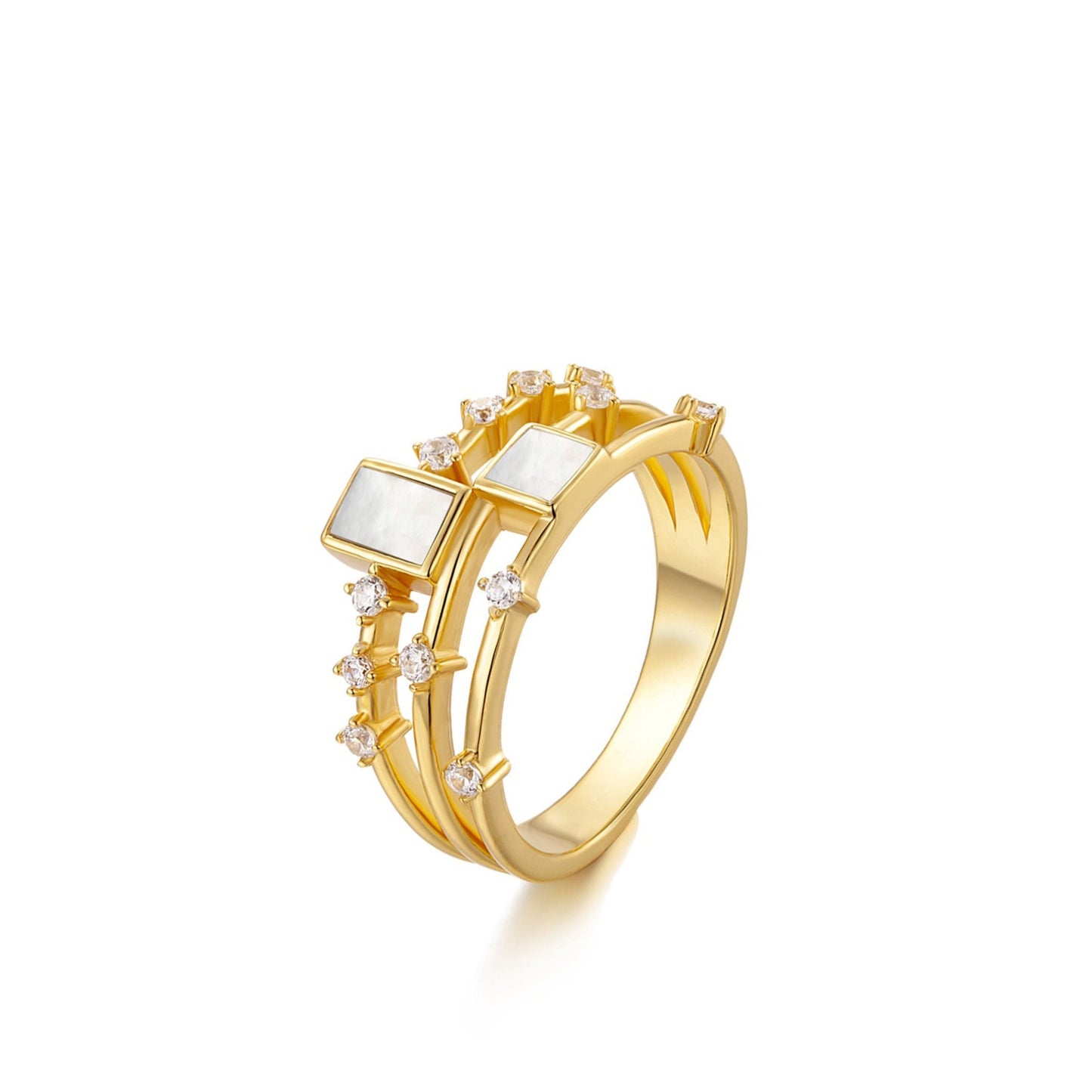 Cubic Duet Ring