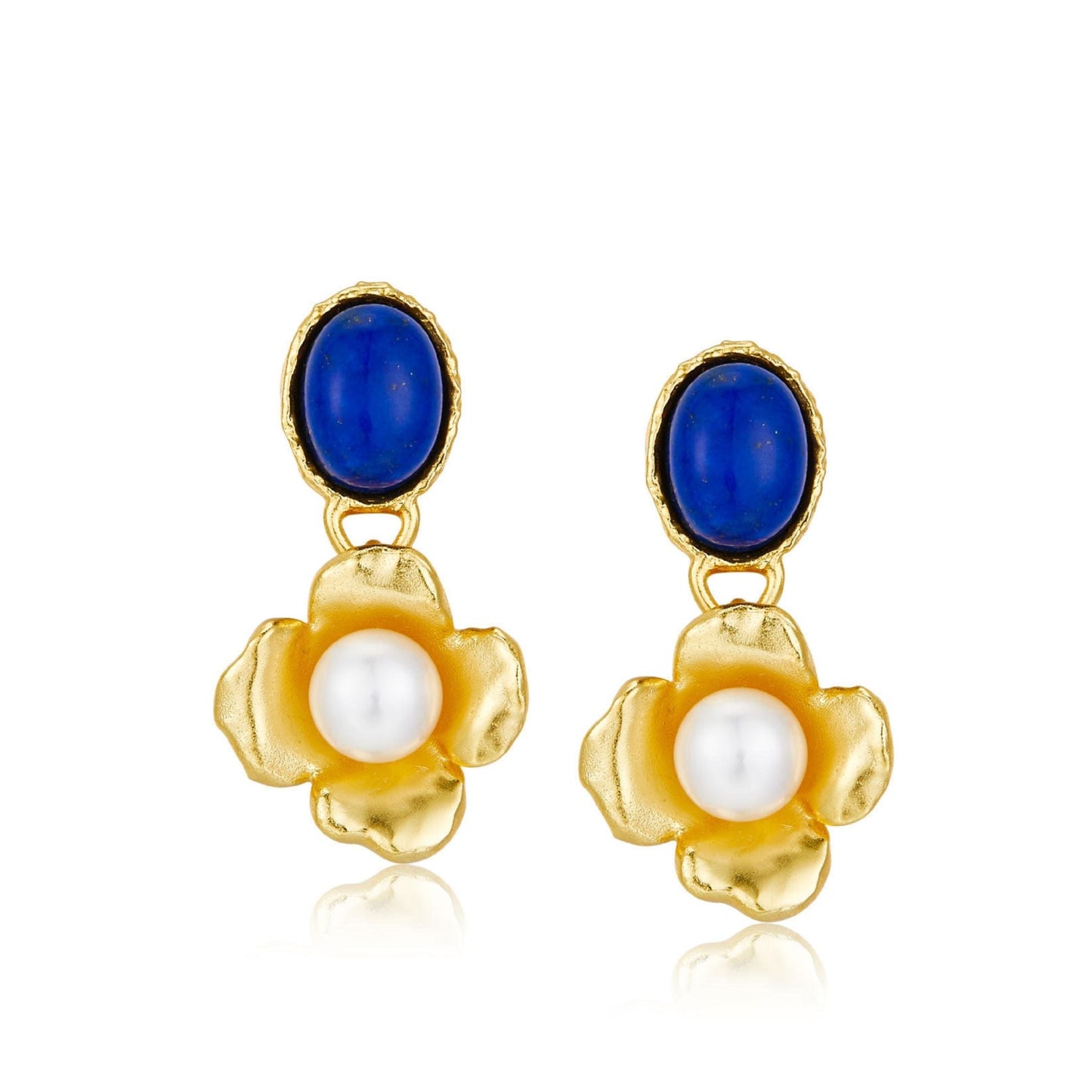Fleur de Lapis Earrings