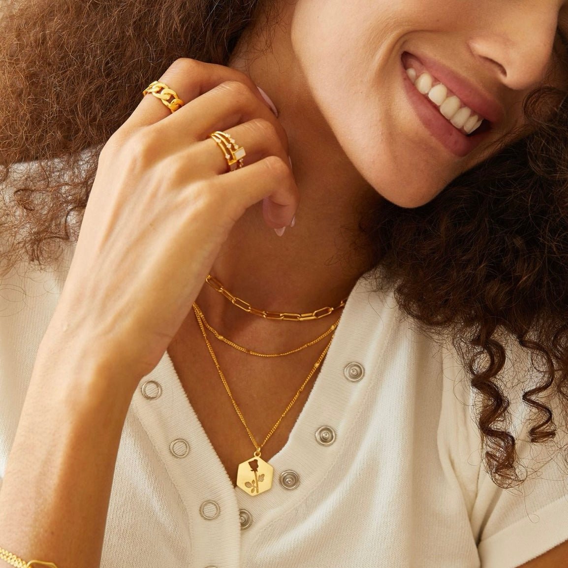 Fleur Emblem Necklace