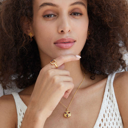 Fleur Royale Garnet Necklace
