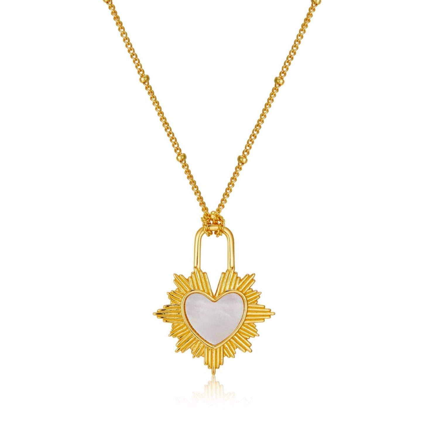 Gilded Heart Necklace
