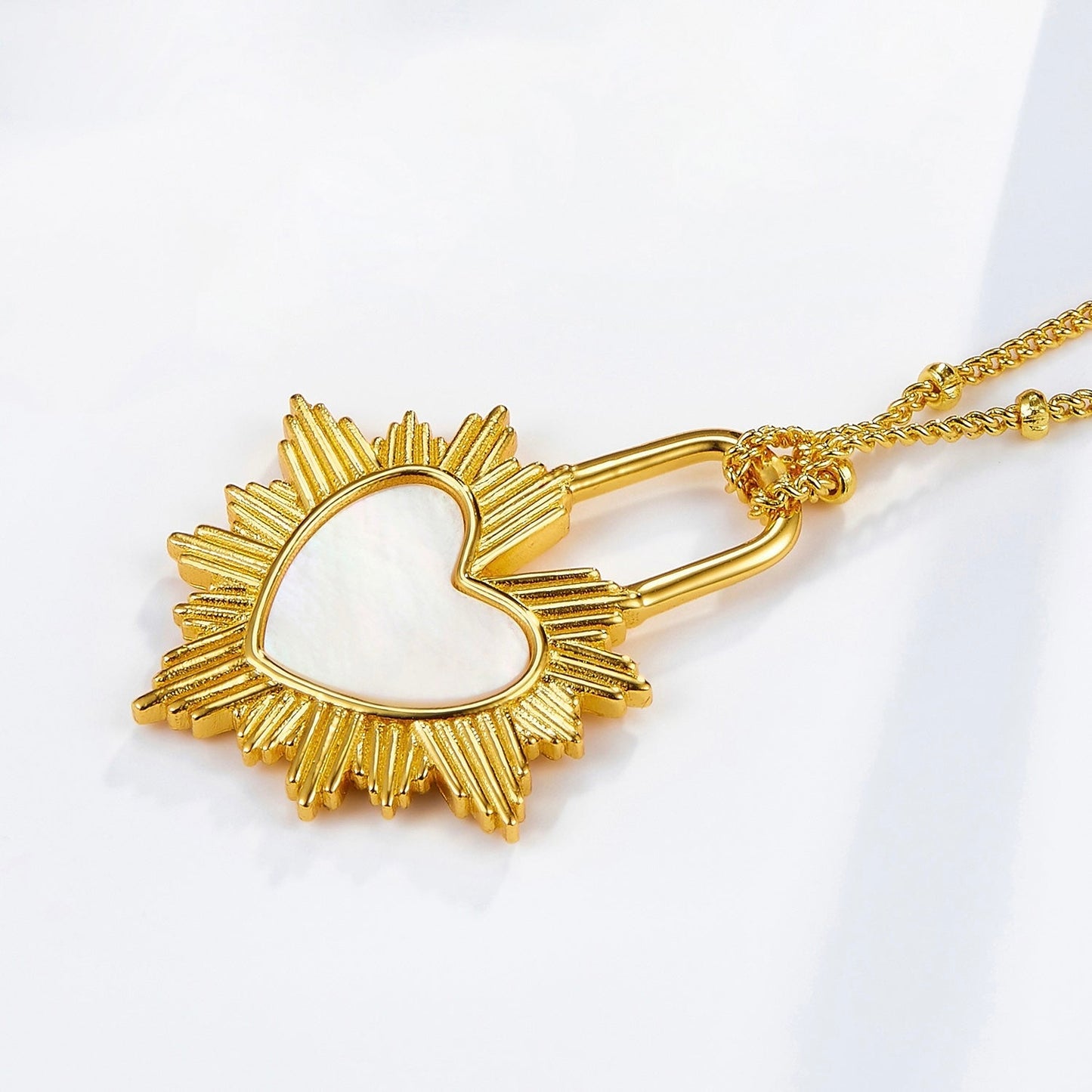 Gilded Heart Necklace