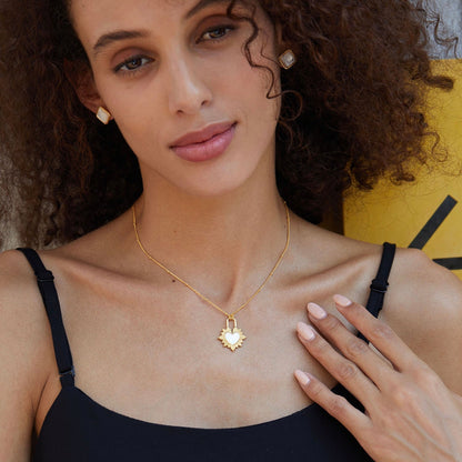 Gilded Heart Necklace