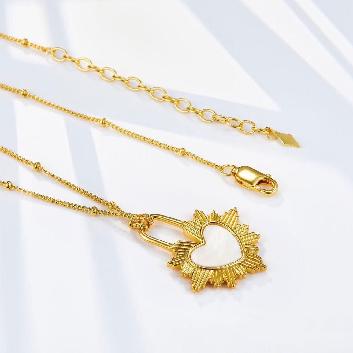 Gilded Heart Necklace