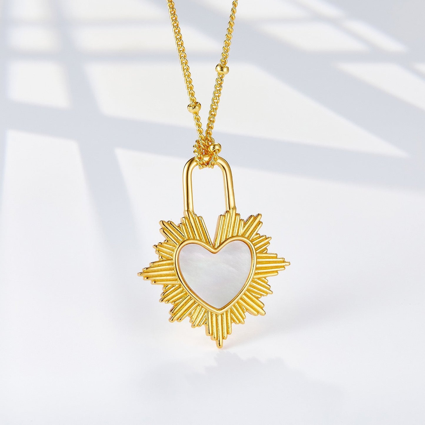 Gilded Heart Necklace