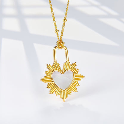 Gilded Heart Necklace
