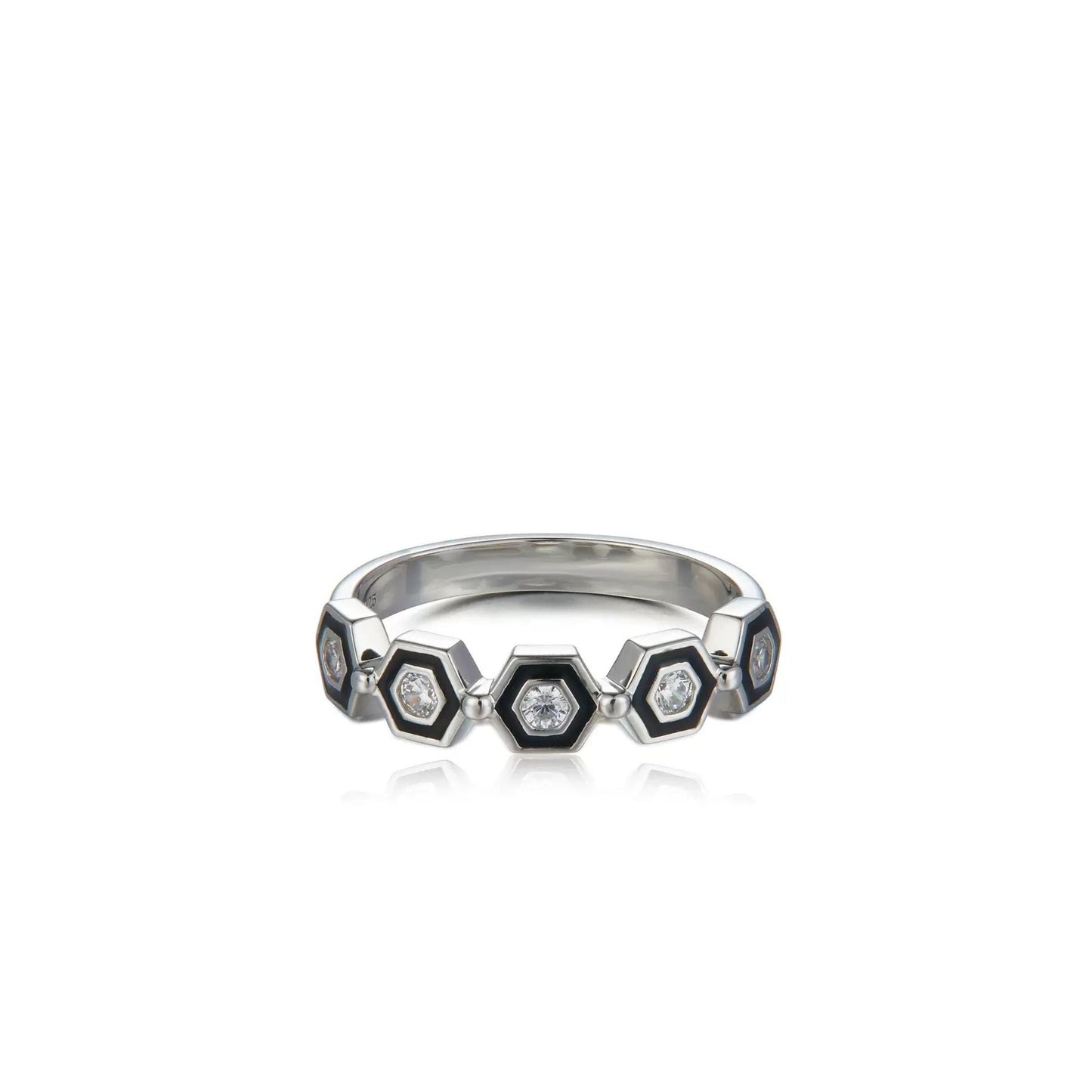 Hexa Noire Ring